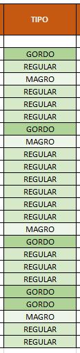 06 Vamos aplicar formatações condicionais também à coluna decategorias. Para cada categoria, o Excel deve usar uma cor de preenchimento diferente.