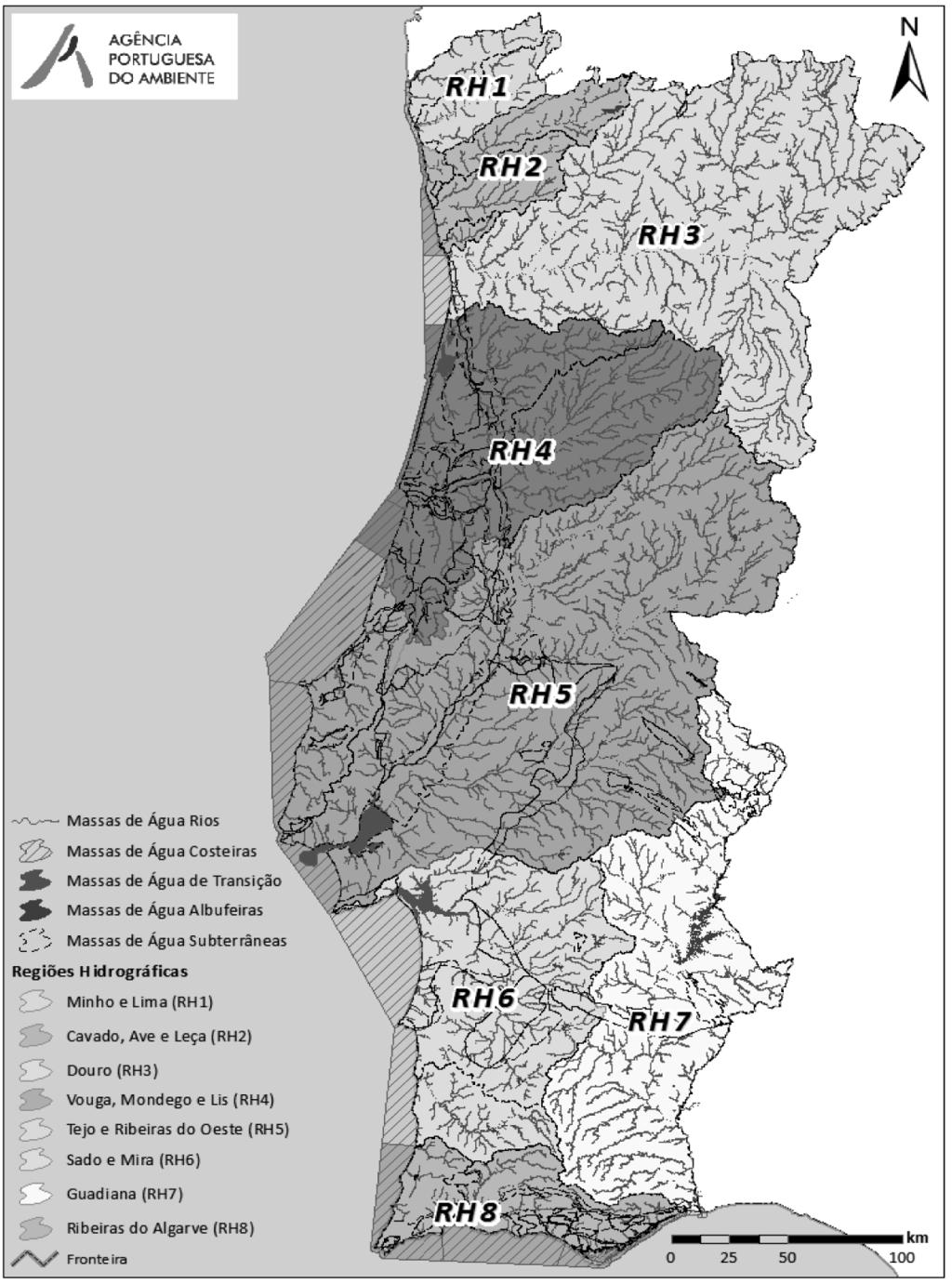 4386 Diário da República, 1.ª série N.º 120 23 de junho de 2015 de todas as linhas de água a sul da foz do rio Lis até ao estuário do rio Tejo) da RH4 para a RH5.