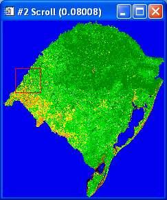 Imagem MODIS/TERRA Mosaico temporal para o Rio Grande do Sul