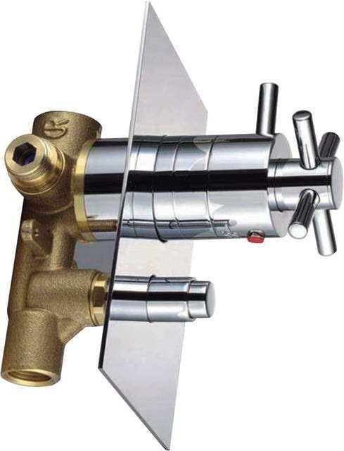 Empotrar Thermostatic 2 Ways Concealed Mixer Robinet Thermostatique 2 Voies à