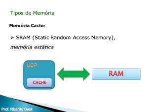 Memória ROM A memória ROM (Read Only Memory), memória somente de leitura, tem a funcionalidade de armazenar pequenos programas que normalmente são utilizados com rotinas prontas, como no caso da