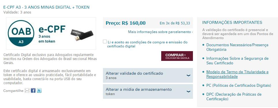 CAA/MG REVISÃO 4 Data: 19/08/2016 Página 4 de 11 7. Selecione o tipo de produto desejado.