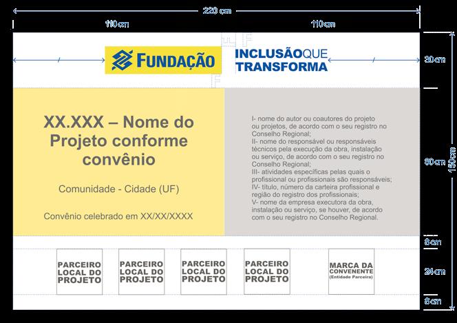 11 Placa Enquanto durar a execução de obras, instalações e serviços de qualquer natureza, é obrigatória a colocação e manutenção de placas visíveis e legíveis ao público, contendo o nome do autor e