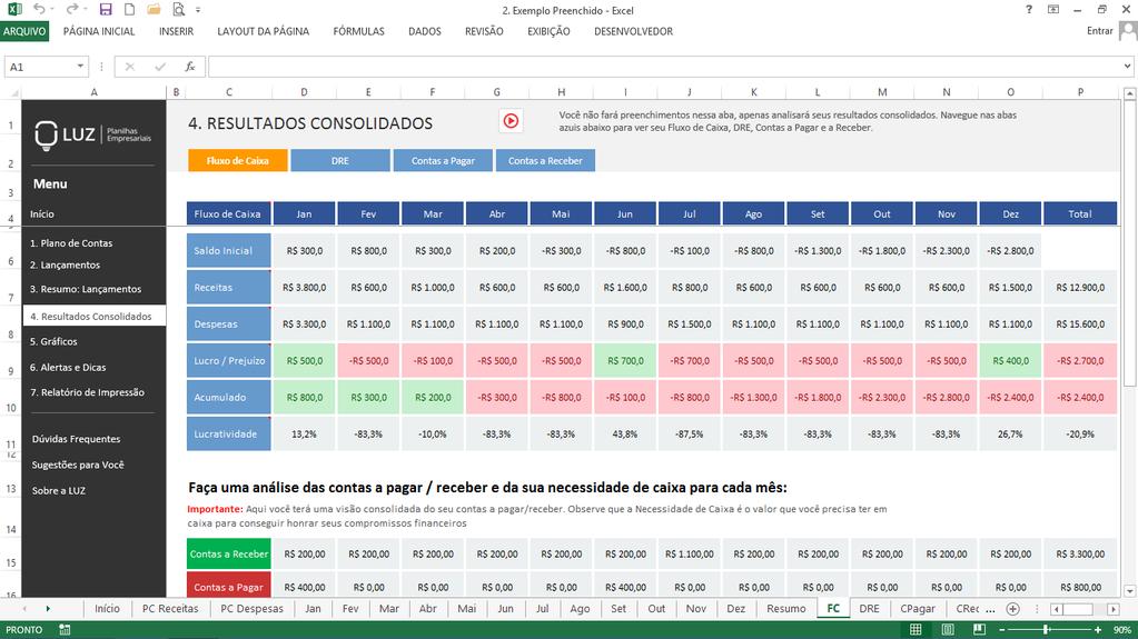 Como você pode observar, o Excel permite uma fácil navegação nos seus dados, permite inserção de dados de maneira simples, é flexível e a manipulação dos dados pode ser feita pela criação de