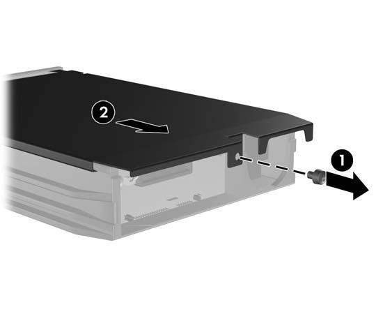 12. Fixe quaisquer dispositivos de segurança que tenham sido desligados quando o painel de acesso foi retirado. 13. Reconfigure o computador, se for necessário.