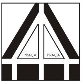 , 2004 Triangular bipartida Conformada por cinco vias (Figura 14): são praças retangulares ou quadrangulares seccionadas
