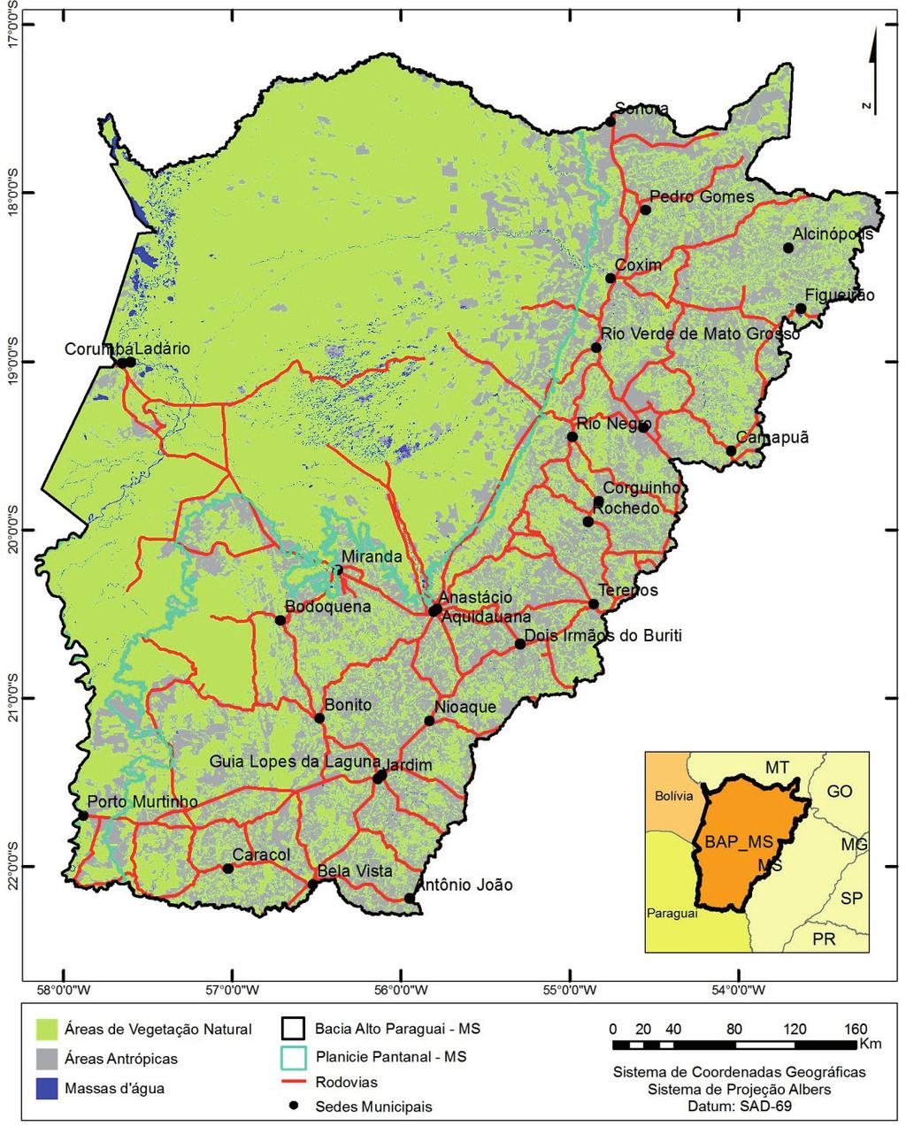 Anais 5º Simpósio de Geotecnologias no Pantanal, Campo Grande, MS, 22 a 26 de novembro 2014 Embrapa Informática Agropecuária/INPE, p.806-811 55 Pastagem plantada na Região de Savana Ap.