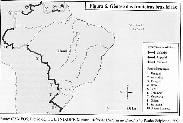 a) Com a divisão de terras estabelecida no tratado de Tordesilhas Portugal ficou com menos terras do que a Espanha. b) Segundo o tratado, as terras a leste pertenciam a Portugal.