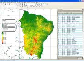 SIGBNB - Sistema de Informação Geográfica do Banco do Nordeste do Brasil Com as informações dispostas de forma gráfica é possível: verificar a
