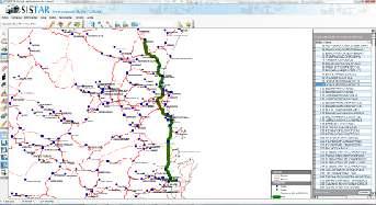 Imagem da tela do SISTAR Importação de dados O trabalho resultou na nova classificação das linhas do Sistema Regular de Transporte de Passageiros do Estado de Santa Catarina, em que as linhas com