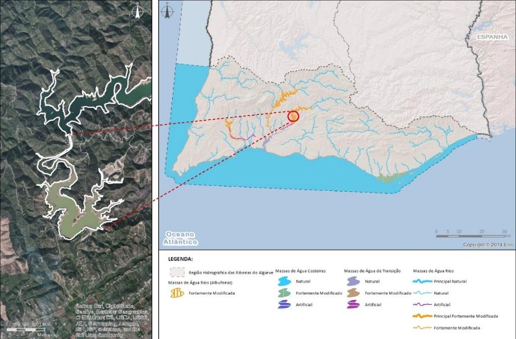 RH8 Região Hidrográfica das Ribeiras do Algarve Ciclo de Planeamento 2016-2021 Identificação e designação de Massas de Água Fortemente Modificadas Código: PT08RDA1669 Categoria: Rio (albufeira)