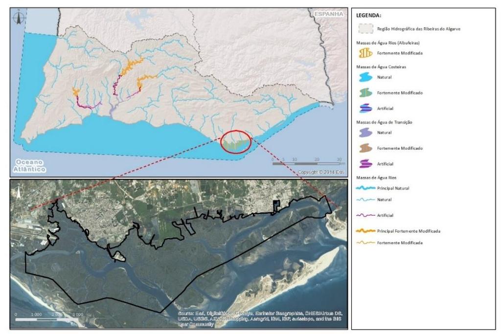 RH8 Região Hidrográfica das Ribeiras do Algarve Ciclo de Planeamento 2016-2021 Descrição As alterações hidromorfológicas da massa de água consistem na artificialização das margens, nas zonas de