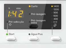 Sistema automático de quantidade Todas as máquinas de lavar roupa Miele dispõem do inteligente sistema automático de quantidade.