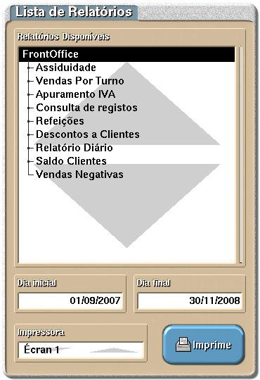 Descontos a Clientes Este relatório descrimina o total de descontos atribuídos ao clientes, juntamente com o total dos documentos sem descontos.