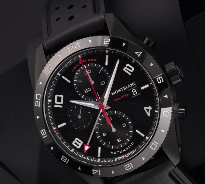 16 / 17 Montblanc TimeWalker Automatic Chronograph UTC Imbuído de um espírito de grande dinamismo, o cronógrafo apresenta um desempenho que se alia à funcionalidade da complicação UTC para