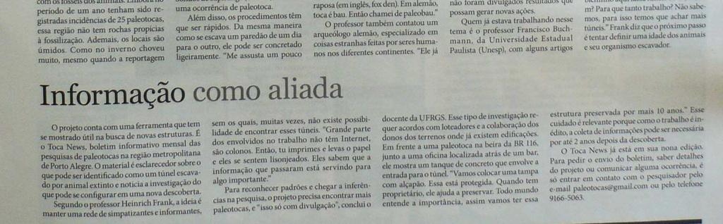 A reportagem pode ser conferida na homepage da Universidade, em http://www.ufrgs.