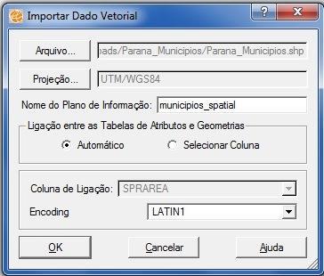 encontra, assim como sua devida porta, usuário, senha e as tabelas que fazem parte do schema template_postgis.