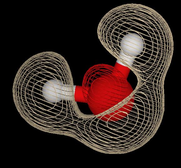 Orbitais moleculares da água