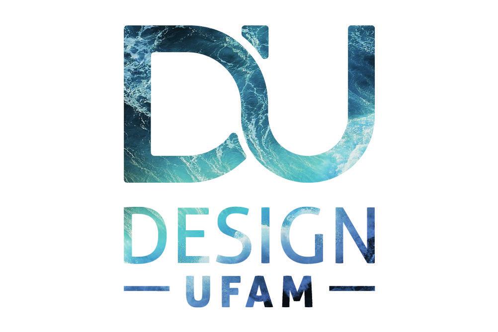 Preenchimento da marca Para tornar a marca Design UFAM uma espécie de marca cambiante, a mesma pode