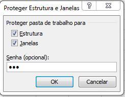 definimos como desbloqueadas. Este recurso é muito útil quando se deseja bloquear também fórmulas nas planilhas, fazendo com que o acesso seja restrito.