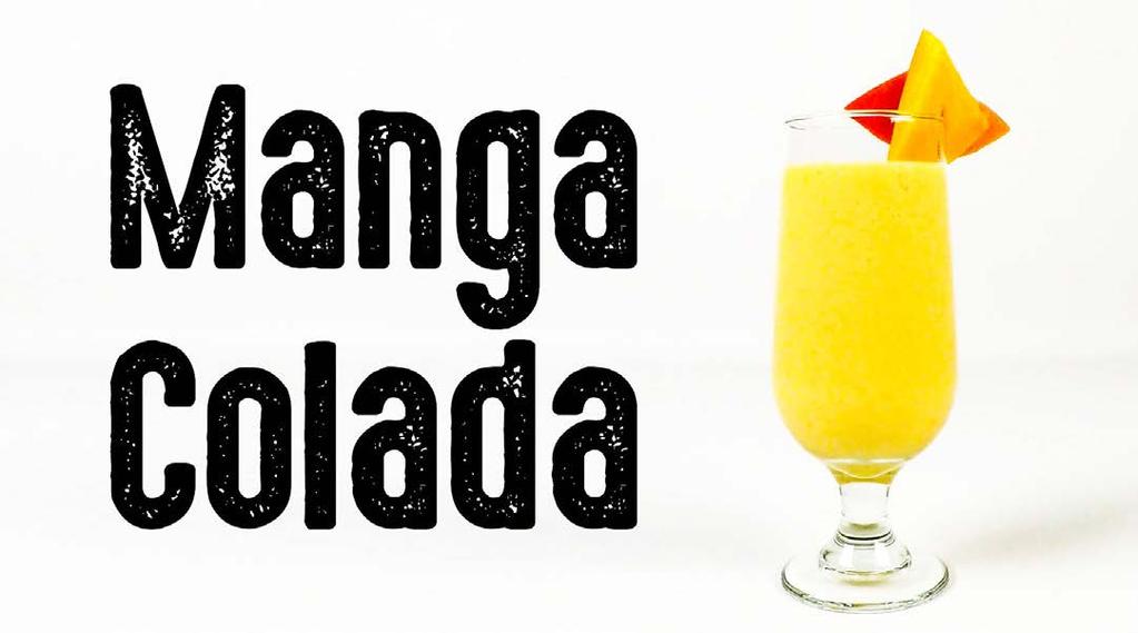 No liquidificador: Meio copo de manga picada Meio copo de suco de manga 1 copo de gelo picado 2