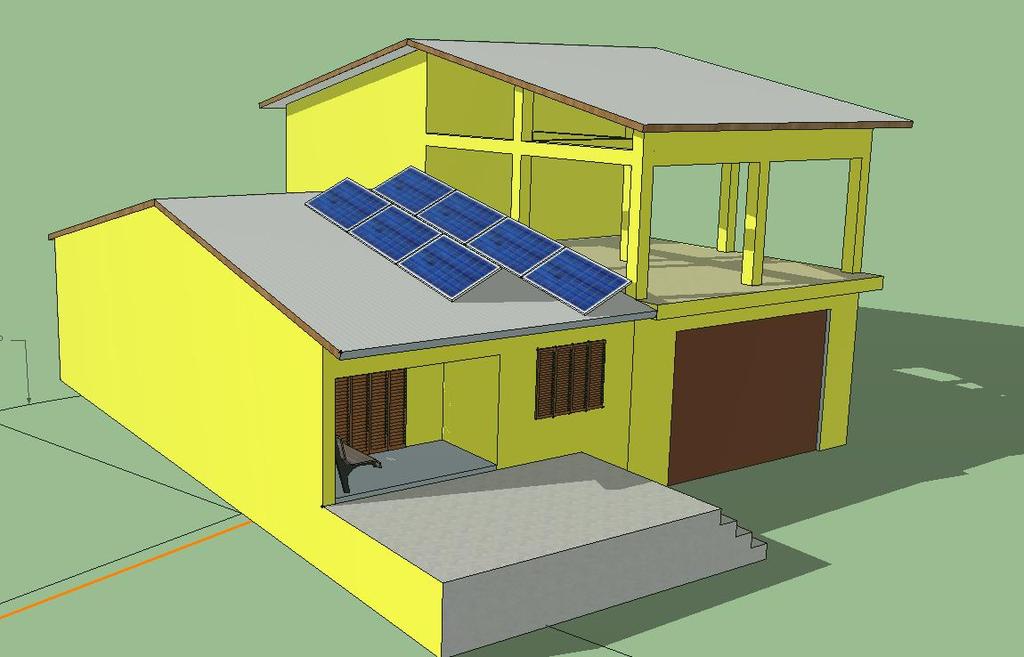 45 Figura 11 - Ilustrativo da instalação dos módulos fotovoltaicos. Fonte: Cedido por Sevenia Inovação em Energia.