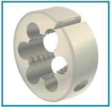 Ferramentas de Roscar externo Cossinete circular aberto possui regulagem para ampliar a