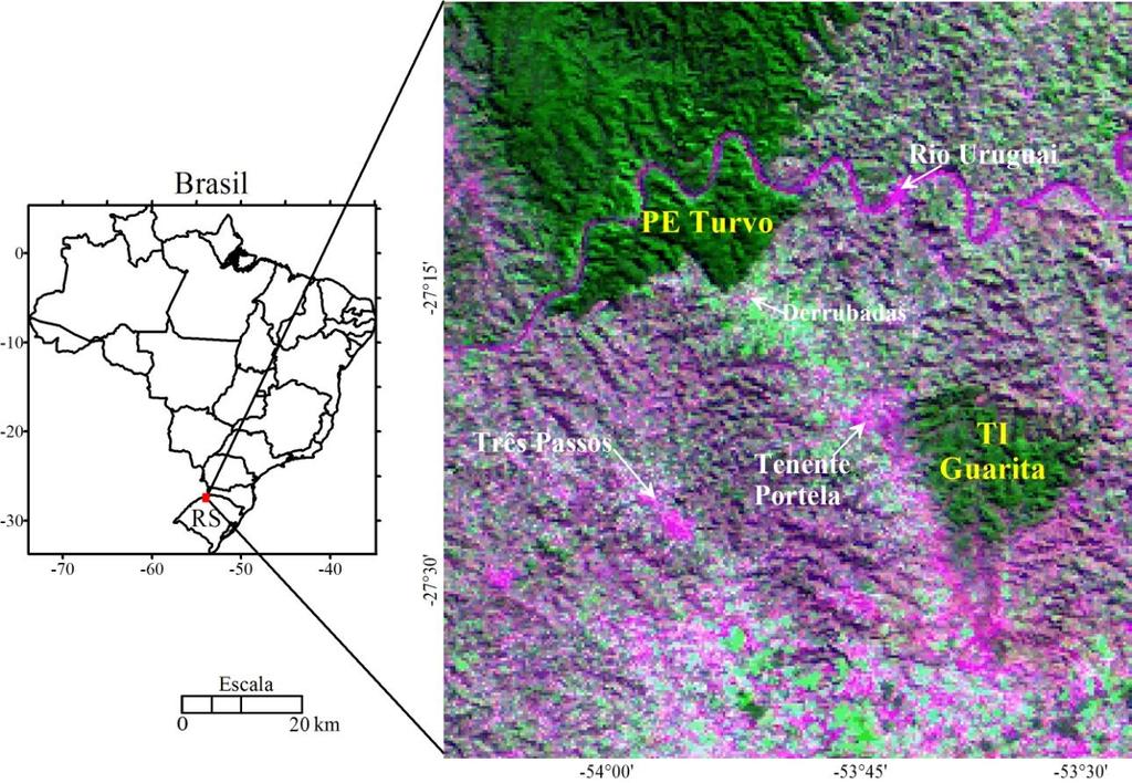 Anais XV Simpósio Brasileiro de Sensoriamento Remoto - SBSR, Curitiba, PR, Brasil, 30 de abril a 05 de maio de 2011, INPE p.1767 Brack et al., 1985; Kasper et al., 2007).