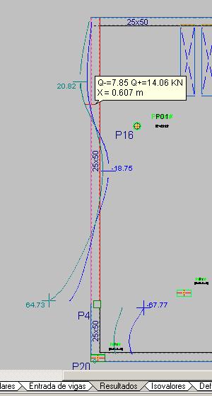 nas figuras seguintes: FIGURA 69 - DETERMINAÇÃO DOS ESFORÇOS NAS