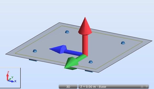 7.9. ANÁLISE DOS ESFORÇOS RECORRENDO A UM PROGRAMA DE CÁLCULO FIGURA 99 - EIXOS UTILIZADOS NO DIMENSIONAMENTO