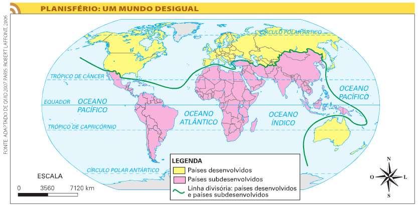 Segundo Mundo: é constituído por um grupo de países ex-socialistas, como a União Soviética, que possuíam economia planificada. Essa designação não é mais usada atualmente.