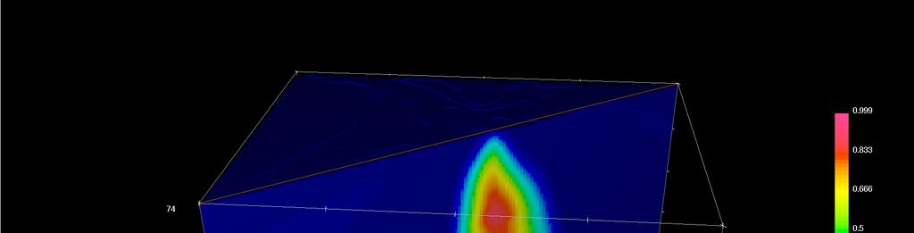 B A Figure 36: The 3D susceptibility block from VIAS inversion cut in the profile AB.