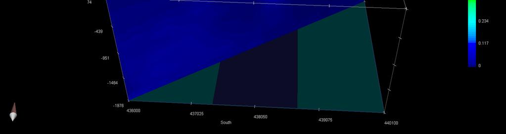 The inversion using the AMCA generated three different bodies, all presenting high dip to the NE.