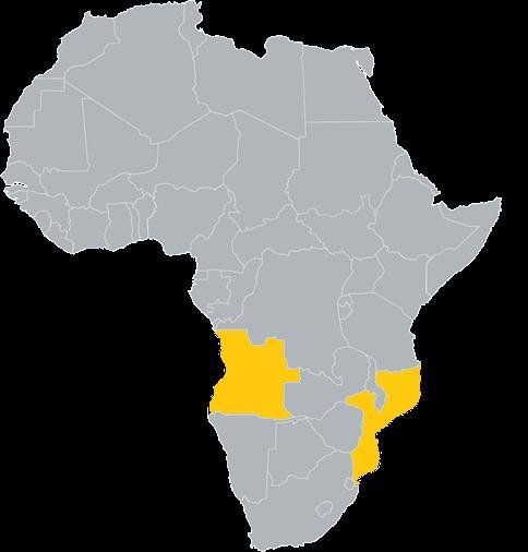 Compromisso com África há mais de 150 anos Presença permanente em 11 países e com cerca de 3.