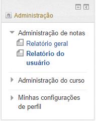 A situação geral do aluno pode ser visualizada