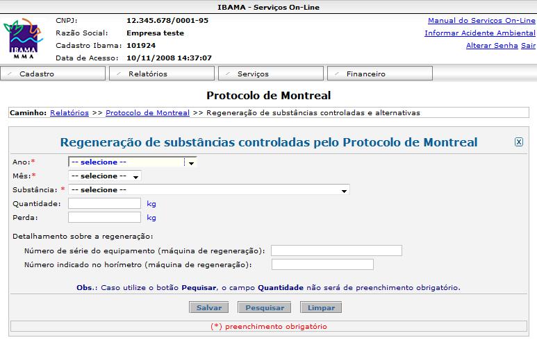 Regeneração de substâncias