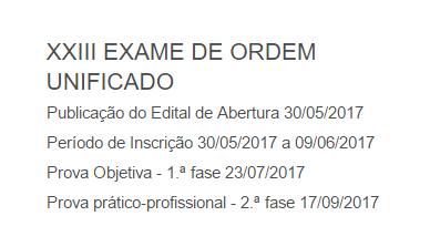 Cronograma de estudos para a 1ª fase do XXIII Exame de Ordem Elaborado por Maurício Gieseler *Material de livre distribuição **Proibida a reprodução total ou parcial sem a devida citação da fonte É