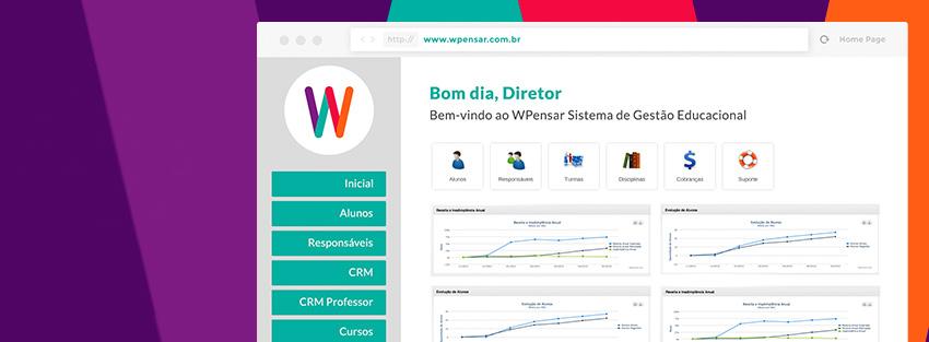 Sistema de Gestão Escolar SISTEMA DE GESTÃO PARA CURSOS www.wpensar.com.