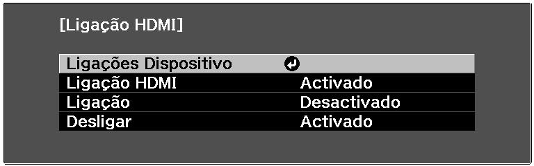 Configuração da conexão HDMI Para preparar seus dispositivos para funcionarem com o botões de controle de conexão HDMI, siga esses passos: 1.