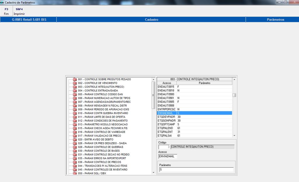 Conforme demonstrado na tela abaixo: No Painel de Controle, em Configuração E-MAIL,