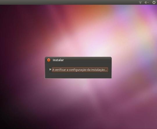 Tendo a instalação do Ubuntu realizado todo o processo de loading dos componentes necessários ao seu funcionamento.