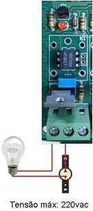 2.3 - Saídas a Triac (Q9 a Q16) Todas as saídas são mapeadas por LEDS. Através das saídas a triac, é possível ligar e desligar dispositivos em corrente alternada (110V ou 220V).