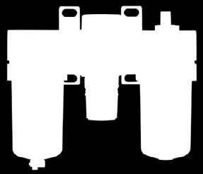 9) Note 9) Nota 9) Nota 9) Nota 8) ZA Pressostato Nota ) A porta de drenagem é NPT /8 (aplicável ao AC20-) e NPT /4 (aplicável ao AC25-AC60- para ).