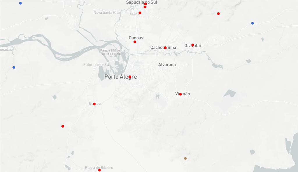 Resultados: precisão da geolocalidade (1) Maxmind GeoLite2 (2) Neustar IPInteligence Prefixos únicos