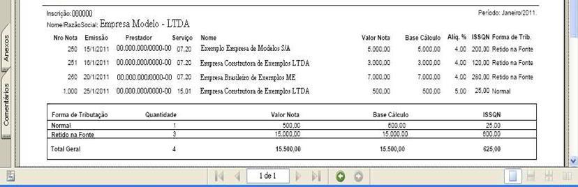 16 Conta Corrente das Notas Fiscais