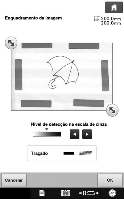 DIGITALIZAÇÃO DA LINHA Qundo mensgem seguir for exiid, pressione. f N tel pr confirmr imgem convertid, você pode justr o Nível de detecção n escl de cinz novmente, se necessário.