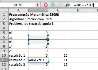 É necessário estarem fórmulas tanto na função objetivo como nas