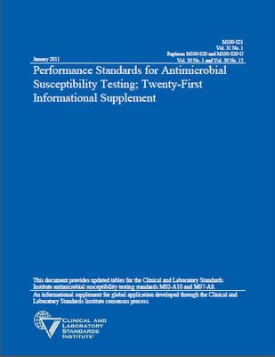 Documentos padronizados para leitura do antibiograma CLSI Clinical and Laboratory Standards Institute NCCLS National Committee for Clinical laboratory Standards