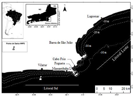 (Cabo Frio) e Lagomar (Macaé). As características morfodinâmicas destas praias estão sintetizadas na Tabela 1.