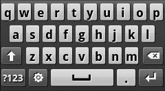 Para ocultar o teclado Swype, pressione [ ]. Para ver as informações de ajuda para utilizar o teclado Swype, selecione.